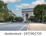 Empty street at sunny day