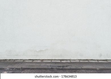 Empty Street Wall Background, Texture