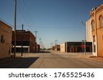 Empty Streets in Old Town of Hollis Oklahoma