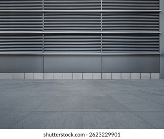 Empty Studio Background, Metal Line Wall