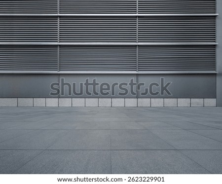 Empty Studio Background, Metal Line Wall