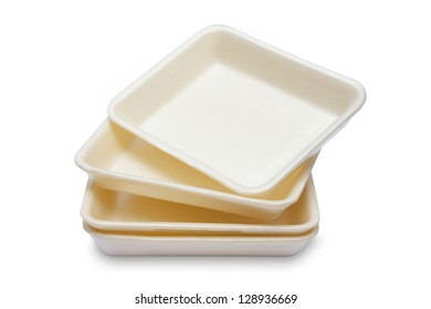 Empty Styrofoam Of Food Container