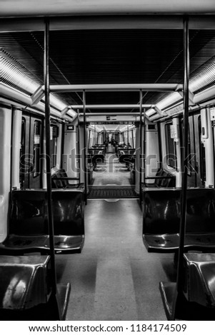 An empty subway