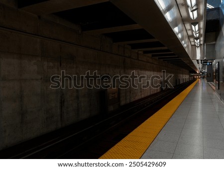 Empty Subway Station Platform Metro
