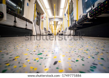 Empty subway / underground train carriage 