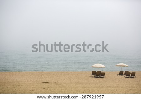 Similar – Image, Stock Photo sunbeds Relaxation Calm