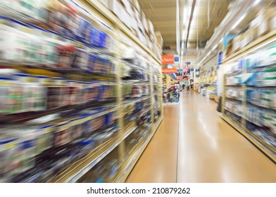 Empty Supermarket Aisle Stock Photo 210423043 | Shutterstock