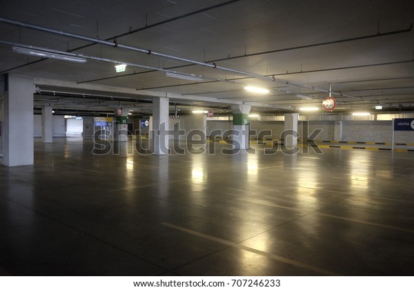 empty supermarket parking\
space