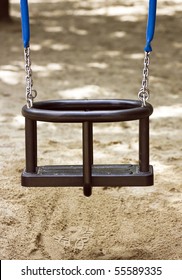 Empty swing in the park