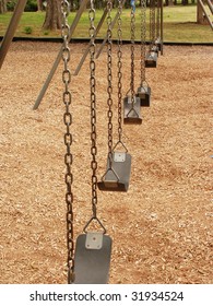 Empty swing sets
