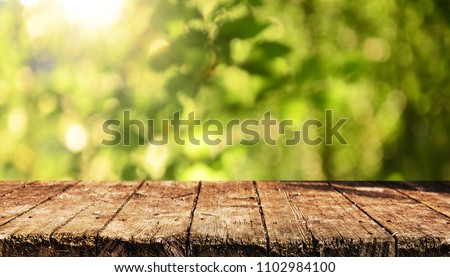 Empty table background