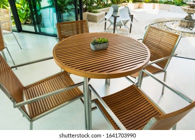 Empty table and chair in restautant - Shutterstock ID 1641703990