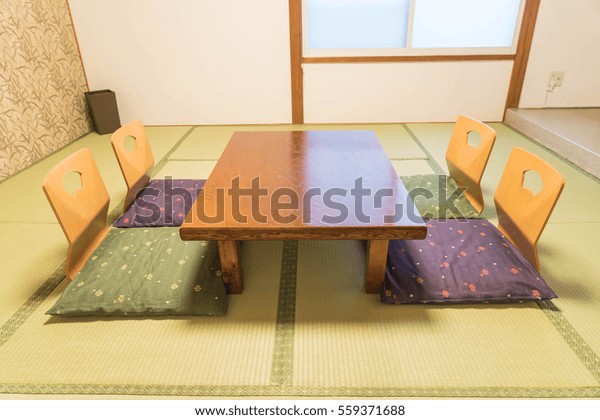 Empty Table Chair Room Japanese Style Stock Photo Edit Now