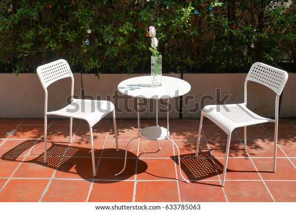 Empty Table Chairs Outdoor Table Chairs Stock Photo Edit Now