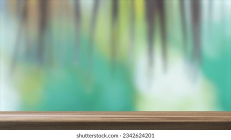 Empty Table and Forest in the Background. Products can be Placed on the Table or Text with a Message can be Written. The video of this image is in my portfolio.	