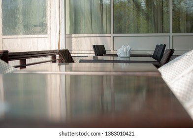 empty tables in a summer cafe