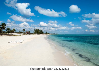 The Empty Taino Beach On Grand Bahama Island (Bahamas).