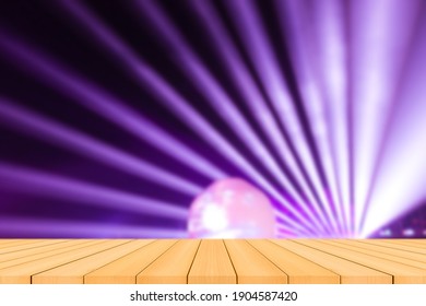 Empty Tale Wood Flor Blur Light Violet Background