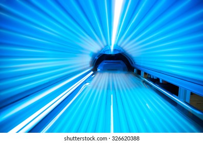 Empty Tanning Bed Solarium