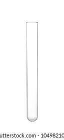 Empty Test Tube On White Background