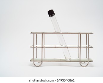 Empty Test Tube In Rack