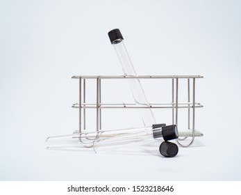 Empty Test Tube In Rack