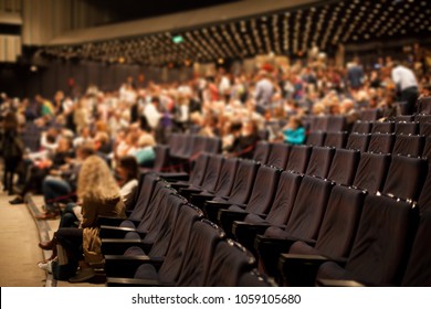 Empty Theater Seats In Big Hall