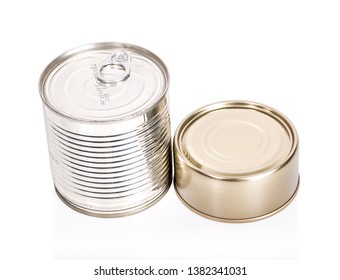 Empty Tin Cans On White Background Stock Photo 1382341031 | Shutterstock