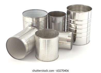 Empty Tin Cans Ready Recycling Isolated Stock Photo 63270406 | Shutterstock