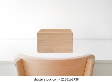 Empty Toolbox On White Table, Front View