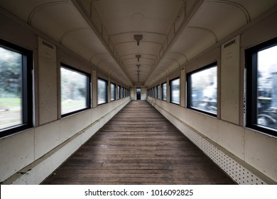 Empty Train Cabin