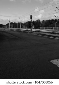 empty train station