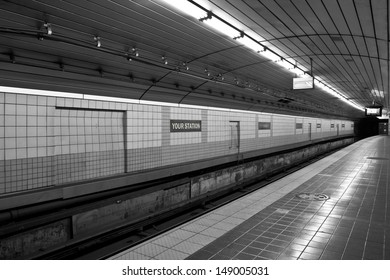 Empty Train Station 