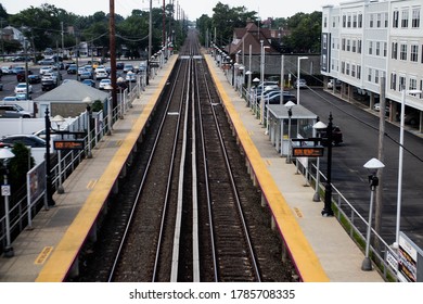 Empty Train Station In Nassau County, NY