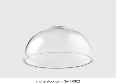 Empty Transparent Glass Dome 