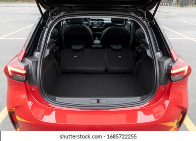 Empty Trunk Of The Passenger Car