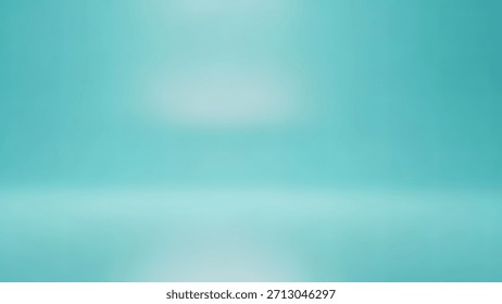 Empty Turquoise Studio Background Modern with Clean, Abstract, Teal, Blue, and Space for Text. - Powered by Shutterstock - Get 15% off with code: PIKWIZARD15