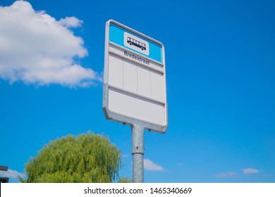 Empty Typical Dutch Bus Stop Sign Stock Photo 1465340669 | Shutterstock
