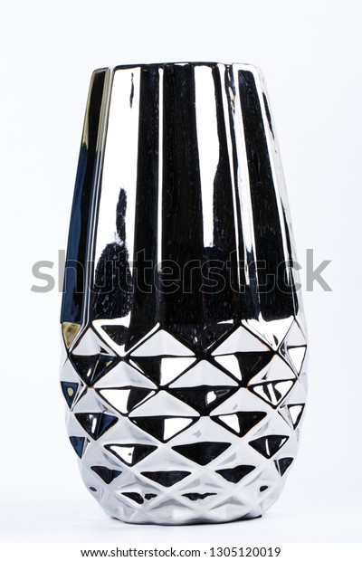 Empty Vase On White Background Stock Photo Edit Now 1305120019