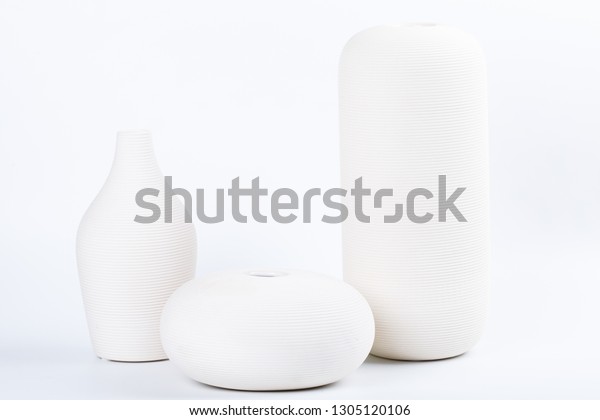 Empty Vase On White Background Stock Photo Edit Now 1305120106