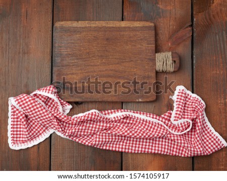 Similar – empty old wooden cutting board