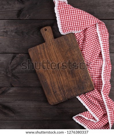 Similar – empty old wooden cutting board