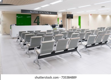 Empty Waiting Lounge At The Hospital 