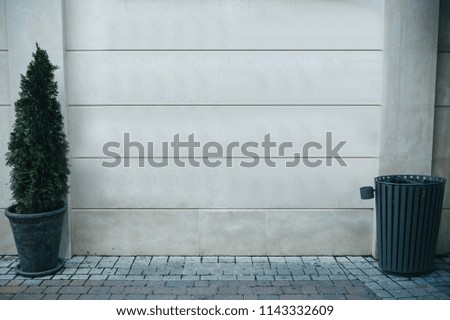 Similar – nur Müll Mauer Wand