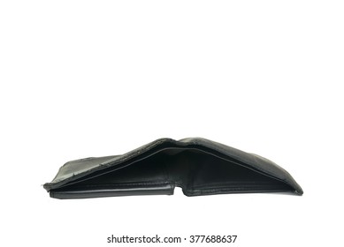 Empty Wallet Isolated On White Background