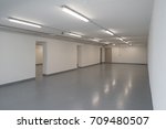 Empty warehouse in an industrial building.