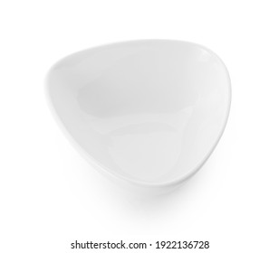 Empty White Bowl On White Background