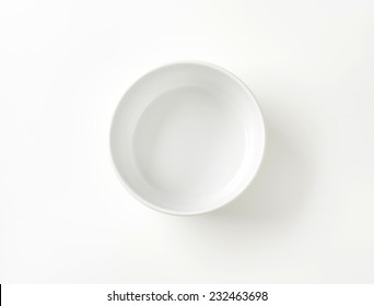 Empty White Bowl On White Background