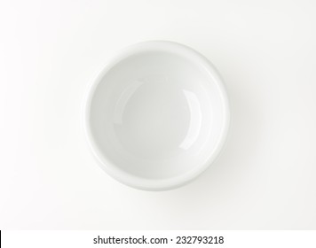 Empty White Bowl On White Background