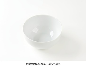 Empty White Bowl On White Background